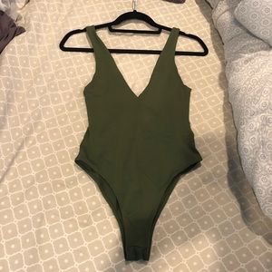 Zara Olive Green Bodysuit